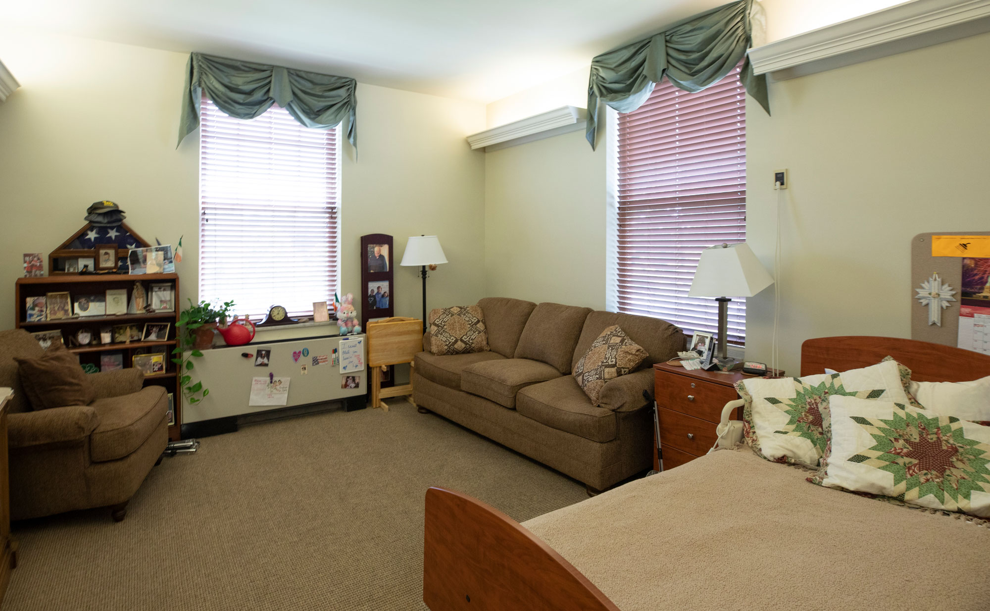 Interior of nursing care suite