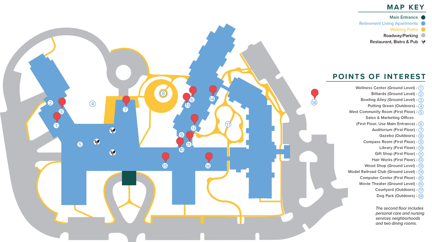 Campus Map Masonic Village Lafayette Hill   MVLH Map 2023 Revised 